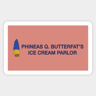 Phineas Q. Butterfat Logo Sticker